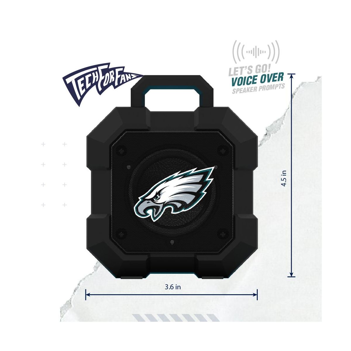 SOAR NFL Detroit Red Wings ShockBox LED Wireless Bluetooth Speaker- Atlanta Falcons