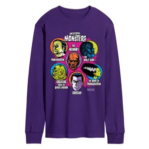 Men's - Universal - Monster Heads Long Sleeve Graphic T-Shirt - 1 of 2
