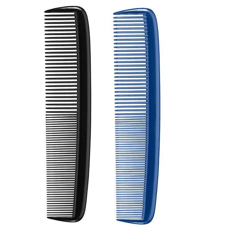 Conair Dressing Combs - All Hair - Blue/Black - 2pk, 3 of 5