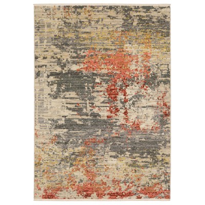 Oriental Weavers Soleri SOL10 Beige/ Pink Indoor Area Rug - 5'3" x 7'6"