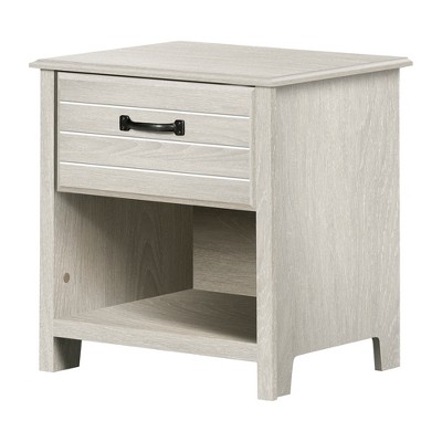 Ulysses 1-Drawer Kids' Nightstand Winter Oak - South Shore: Rectangle, Laminated, MDF, Meets ASTM Standards, 5-Year Warranty