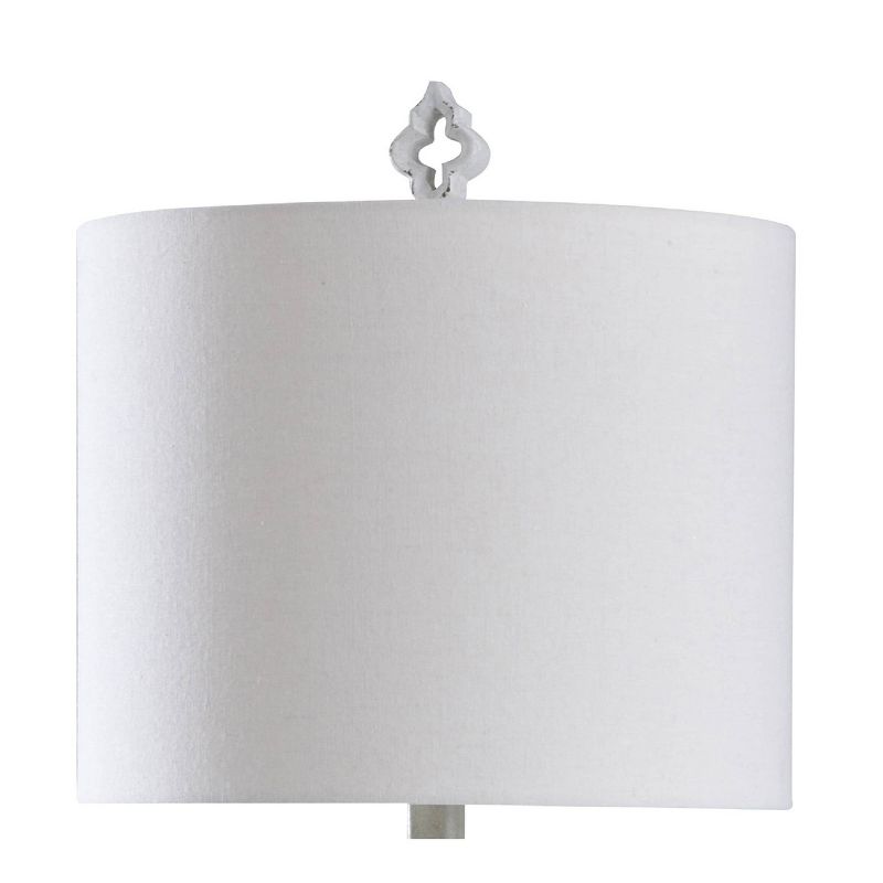 Robert Table Lamp Distressed White - StyleCraft, 4 of 7