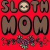 Women's Design By Humans Sloth Mom Flowers By SlothgirlArt Racerback Tank Top - 2 of 2