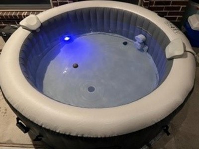 Intex PureSpa Plus 6 Person Portable Durable Inflatable Hot Tub Bubble Jet  Spa with Tablet and Mobile Phone Tray Accessory, Cobalt Blue