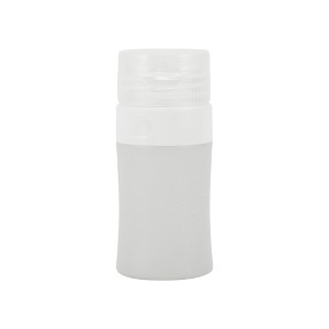 Unique Bargains Portable Cylinder Silicone Pump Bottle Pink 1 Pc - 1 of 4