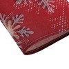 Unique Bargains Christmas Place Mats Linen Red Gold Tone 13"x17.7" 2 Pcs - 4 of 4