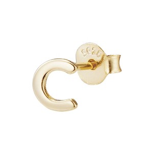 Adornia 14k Gold Vermeil .925 Sterling Silver Single Initial Stud Earring - 1 of 2