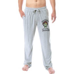 Scooby-Doo Mens' Jeepers It's The Creeper Sleep Pajama Pants Loungewear Grey - 1 of 3