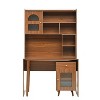 Kumasinova 43" Computer Desk with Drawers&Cabinets,Office Desk with 90° Swivel Top,Standing Desk with Shelves,Gaming Desk for Living/Bed Room - 2 of 4