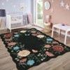 Floral Scalloped Rug Modern Area Rugs for Living Room Ultra Soft Washable Rugs for Bedroom - 3 of 4