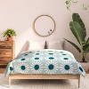 Deny Designs Schatzi Retro Jumbo Daisy Mint Comforter and Sham Set - 3 of 4