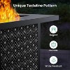 Ciays Propane Fire Pit, 28 In Gas Fire Table with Texteline Pattern, Fire Table for Patio, Garden,  Backyard, 2-in-1 Gas Fire Pit with Removable Lid - 3 of 4