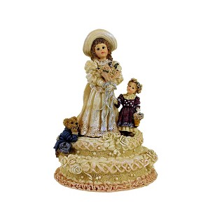 Boyds Bears Resin 6.5 Inch Emily W/ Kathleen Music Box Wedding Dollstone Bride Figurines - 1 of 3