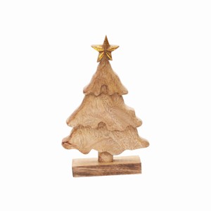 Gallerie II Wood/Gold Tree Figurine - 1 of 3