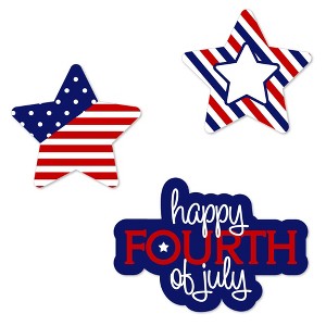 Big Dot of Happiness 4th of July - DIY Shaped Party Cut-Outs for Independence Day - 24 Count - 1 of 4