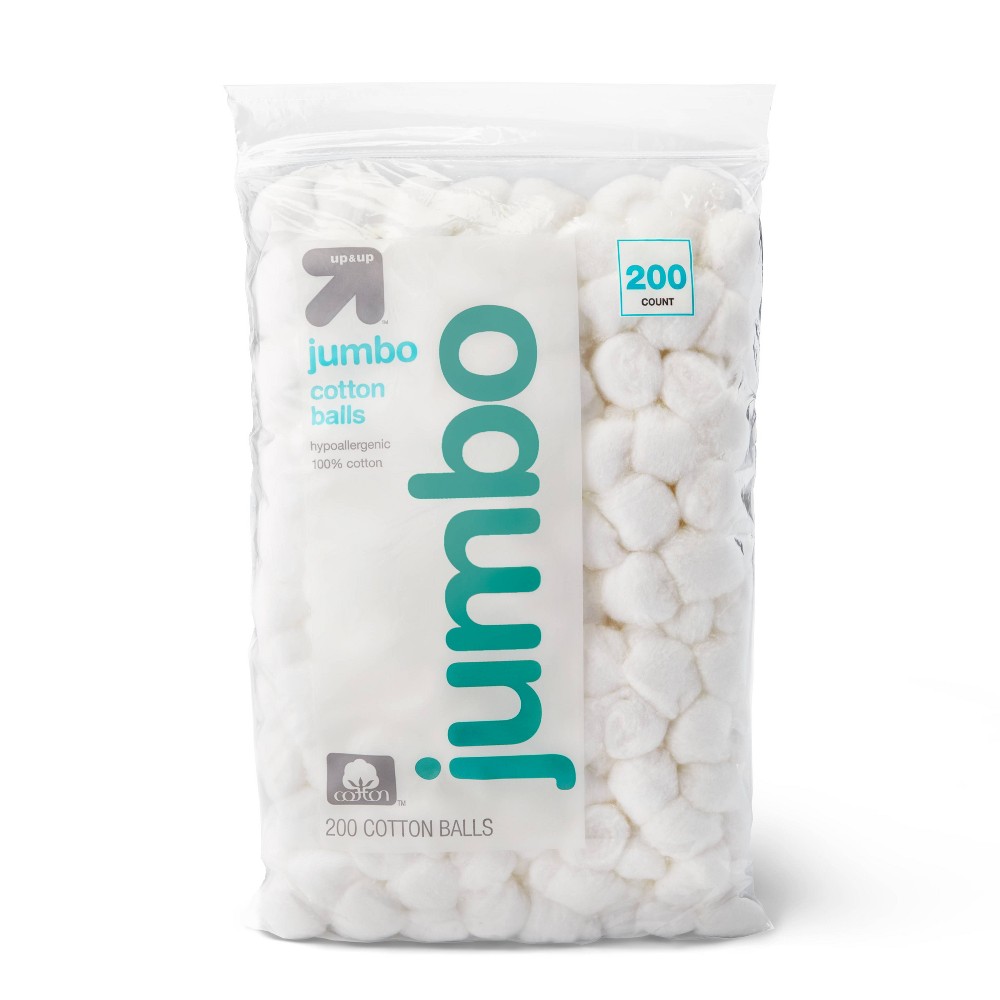 Jumbo Cotton Balls 200ct - up & up