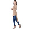 Womens Long Sleeve Knee Length Asymmetrical Tunic Top - 24seven Comfort Apparel™ - 2 of 4