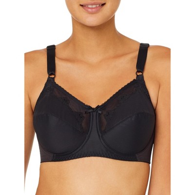 Bali Women's Flower Bali Bra - 180 36dd Midnight Black : Target