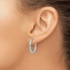 Chisel Stainless Steel Polished 3mm Hinged Hoop Earrings - 3 of 4