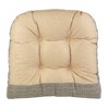 Gripper 15" x 15" Tyson Universal Chair Cushion Set of 2 - Natural: Indoor Dining & Kitchen Seat Cushions, Solid Tan, Polyester - 2 of 4