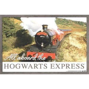 Trends International The Wizarding World: Harry Potter - All Aboard The Hogwarts Express Framed Wall Poster Prints - 1 of 4