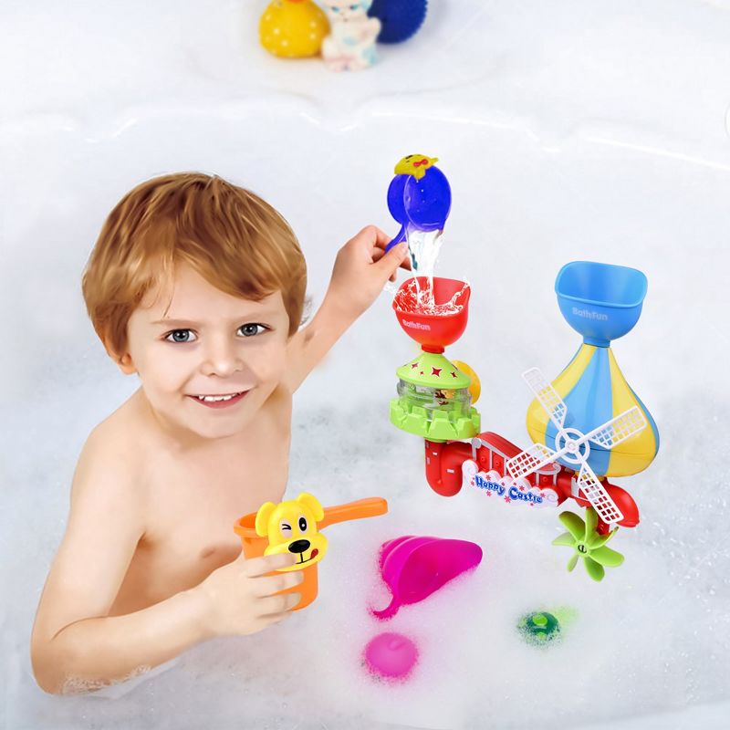 Fun Little Toys Water Wheel Bathtub Set, 11 pcs, 5 of 8
