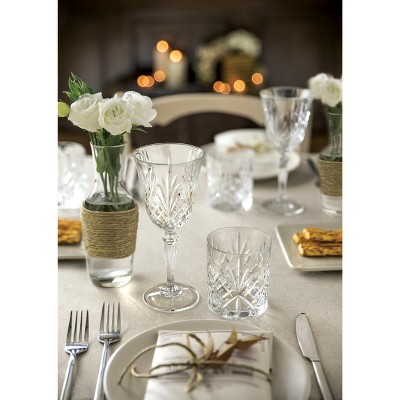 Elegant Clear Crystal Wine Glass Set for Cold Beverages