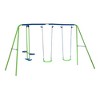 Okak Interesting Backyard Swing Sets with 2 Swings and Belt Swing, Toddler Swing with Glider and Adjustable Height, Outdoor Swing for Kids - 2 of 4