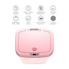 SEVOBAL Indoor Trash Cans Bedroom or Bathroom Automatic Touchless Infrared Motion Sensor Trash Can, 12L ABS Plastic Trashcan, Pink, 10.3"*7.8"*14.1" - 4 of 4