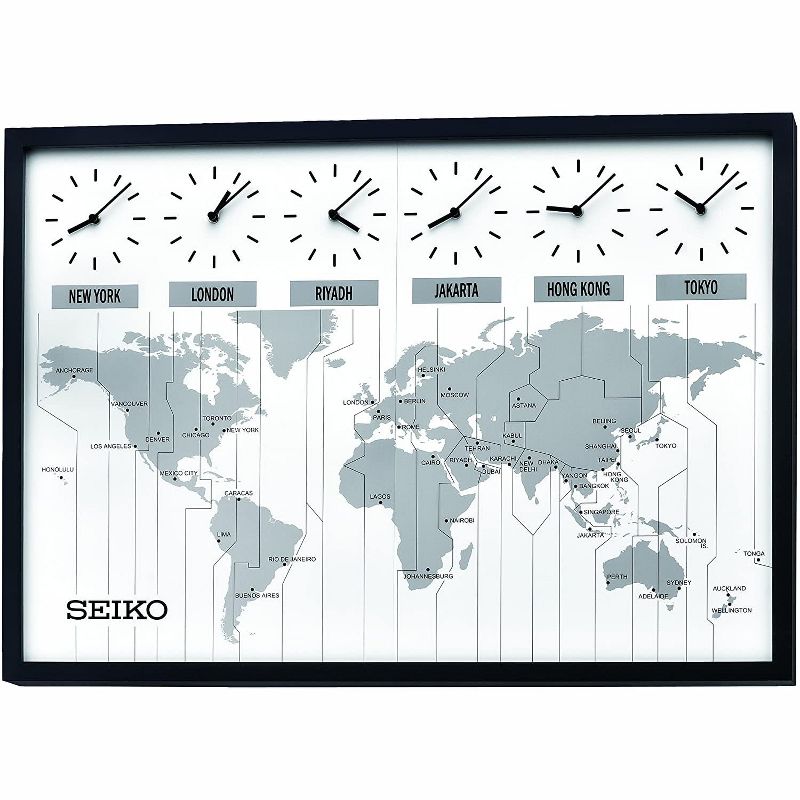 Seiko 23" World's View Wall Clock, 1 of 6