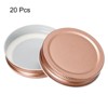 Unique Bargains Tin Plate Kitchen Storage Leakproof Regular Mouth Canning Lids 20 Pcs 2.76" - 3 of 4