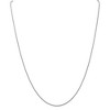 Black Bow Jewelry 1.3mm 14k White Gold Solid Round Snake Chain Necklace - 3 of 4