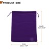 Unique Bargains Velvet Reusable Soft Jewelry Headphone Candy Drawstring Gift Bags 10 Pcs - 2 of 4