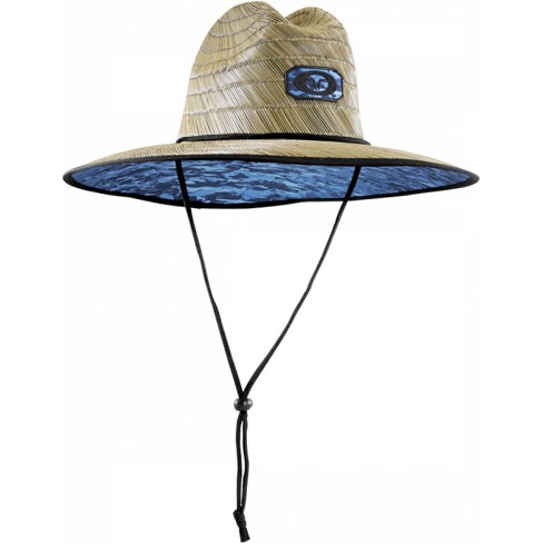 Colorful Straw Fishing Hat with fly fishing flies hooked to the brim. USA  Stock Photo - Alamy