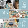 coucheta Multi-size Modern Abstract Area Rug for Living Room, Washable Non-Slip Soft Print Faux Wool Carpet, for Bedroom, Dining Room, Office - 4 of 4