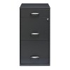 Space Solutions 18" Deep 3 Drawer Metal Organizer File Cabinet with Pencil Drawer - 2 of 4