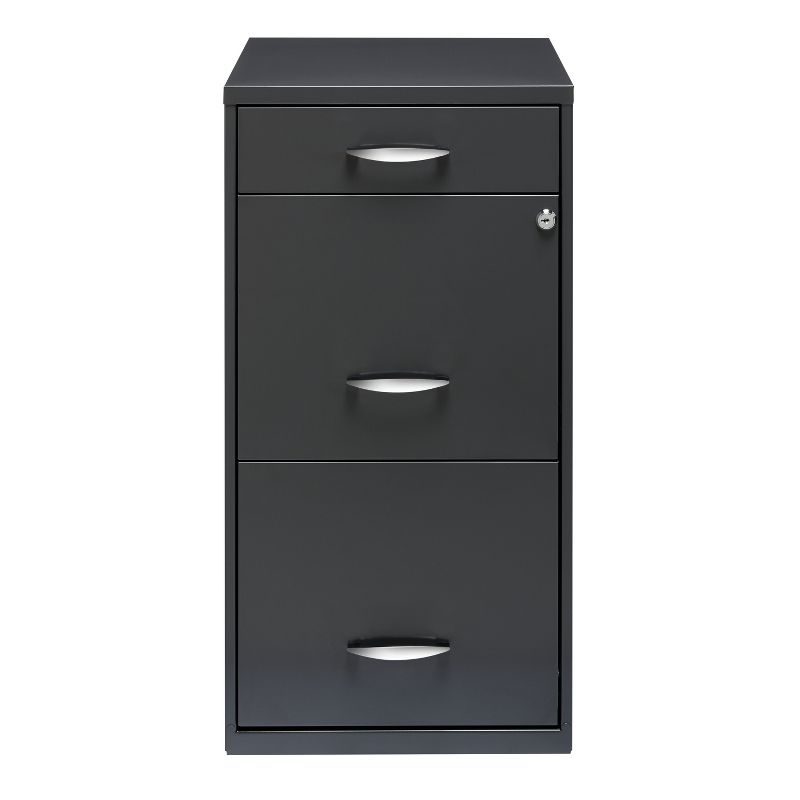 Space Solutions 18" Deep 3 Drawer Metal Organizer File Cabinet with Pencil Drawer, 2 of 13