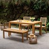 Cambridge Casual 4pc Paxton Teak Wood Outdoor Patio Dining Set Brown - 2 of 4