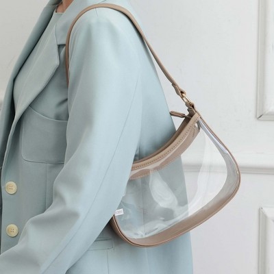 MKF Collection Clear Shoulder Bag with Adjustable Strap, Anna | MKF Collection by Mia K - Black — фото 3