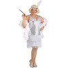 HalloweenCostumes.com Plus Size Crystal Flapper Costume for Women - 3 of 3