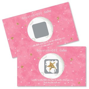 Big Dot of Happiness Pink Twinkle Twinkle Little Star - Baby Shower or Birthday Party Game Scratch Off Cards - 22 Count - 1 of 4