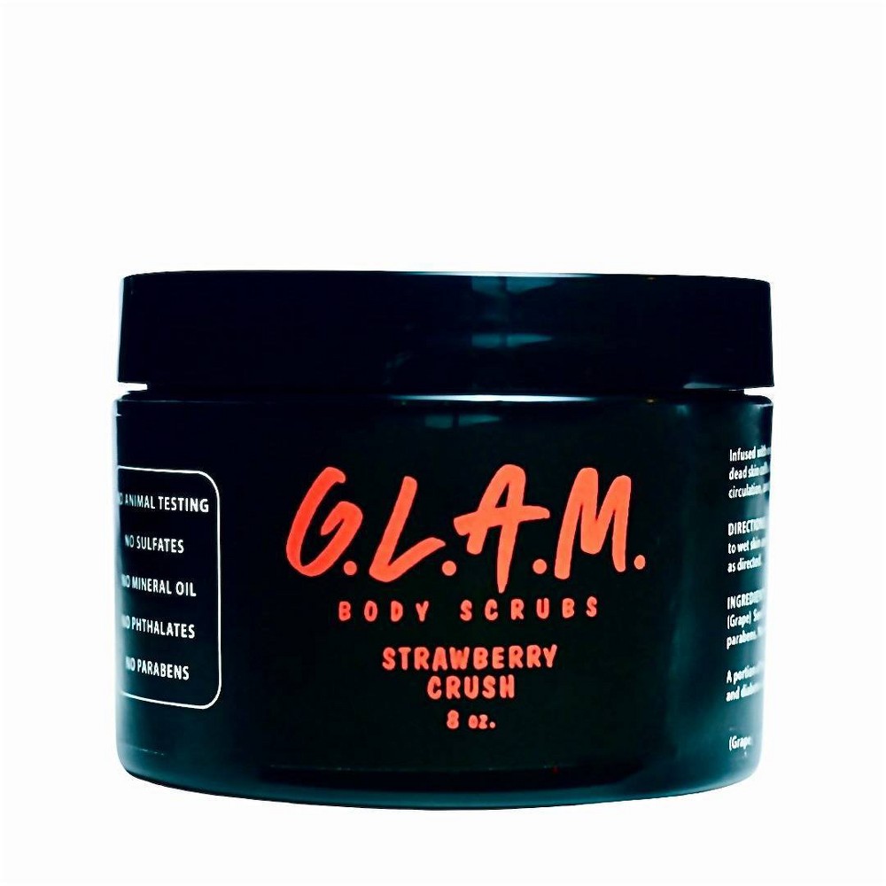 Photos - Shower Gel G.L.A.M. Body Scrubs Strawberry Crush Body Scrub - 8oz