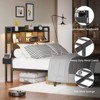 Furnulem Full Size LED Light Bed Frame with Storage Headboard and USB Ports Bed Platform with Drawers RGB Lights - 2 of 4
