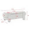 51'' Linen Upholstered Storage Bench for Bedroom,Modern Bedroom Bench with Cushion Seat,Fully Assembled Bedroom Furniture-LAOTIES - 4 of 4