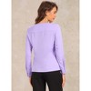INSPIRE CHIC Women's Elegant Long Sleeve V Neck Work Office Blouse - 3 of 4