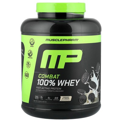 MusclePharm Combat 100% Whey Protein, Cookies 'N' Cream, 5 lbs (2,240 g)