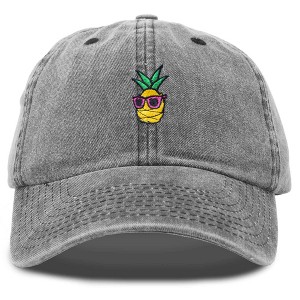 Dalix Pineapple Embroidered Cap Cotton Baseball Summer Cool Dad Hat Mens - 1 of 4