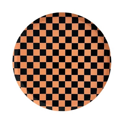 Jollity & Co. - Check It! Halloween Dinner Plates - Pack of 8 Paper Plates