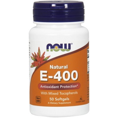 E-400 With Mixed Tocopherols by Now Foods  -  50 Softgel
