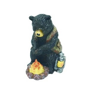 Transpac Resin 4.5 in. Multicolor Spring Bear with Fire Fig - 1 of 4